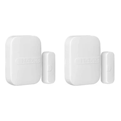 Kit 2 Sensores Magnético De Abertura De Porta E Janela Xas 4010 Smart Intelbras Sem Fio