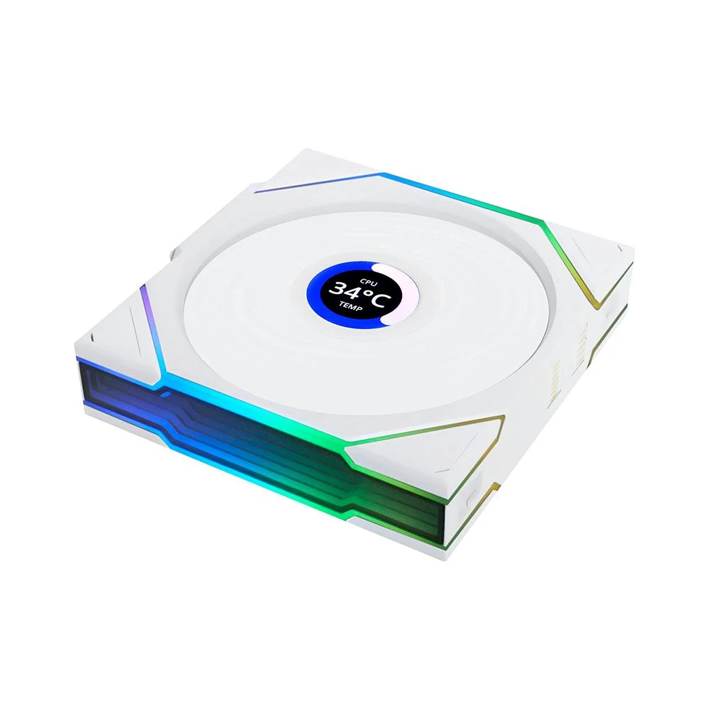Fan 120mm Lian Li Uni Fan Tl Wireless Lcd 120 Reverse Blade, RGB, White - 12rtllcd1w1w 6