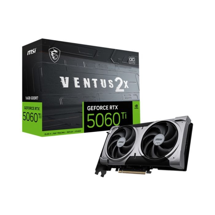 Placa De Video Msi RTX 5060 Ti Ventus 2x Oc Plus 16gb Gddr7 - 912-v535-027