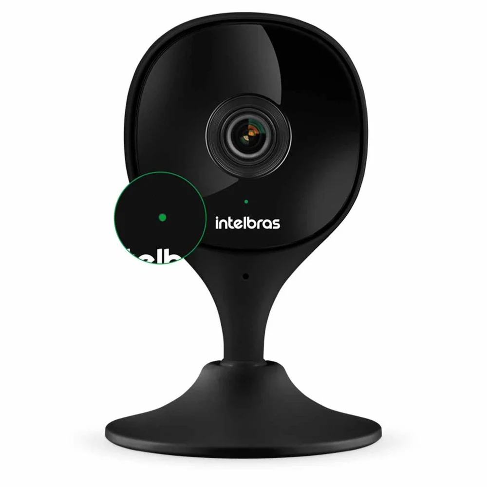 Imagem 3 de 5 do produto Kit 2 Câmeras Wi-fi Aúdio E Inteligência Artificial Imx C Black Intelbras + 2 Cartões Memória 64gb