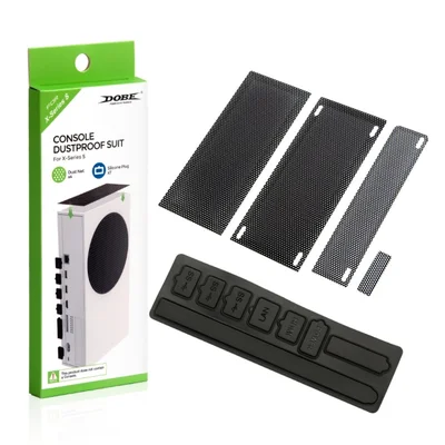 Kit Anti Poeira Para XBOX Series S Tampa De Silicone Protetor