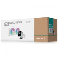 Water Cooler Deepcool Mystique 240 ARGB Wh, 240mm, Display Lcd, Intel-amd, Branco 2