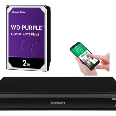 Gravador De Imagem 32 Canais Imhdx 3132 Intelbras 2TB Purple