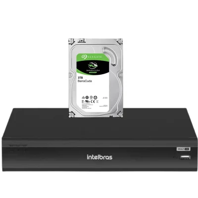 Gravador Dvr Imhdx 3132 5mp Lite Inteligência Artificial Intelbras Hd 3TB