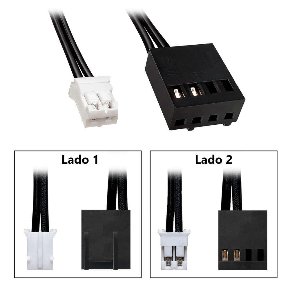 Cado de Sincronização PWM 4 Pinos, Para Controlador de Cooler Fan 2 Pinos 7