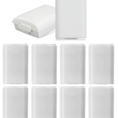 10 Suporte De Pilhas Controle XBOX 360 Tampa De Bateria Branca