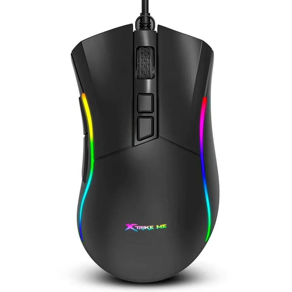 Imagem 4 de 5 do produto Mouse Gamer Preto Premium Xtrike-me Gm-226 Com Fio Usb RGB Com Software Programavel 7200dpi