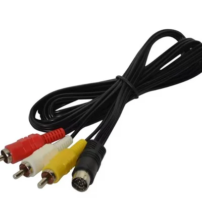 Cabo Av Rca Para Sega Saturn / Saturn Cabo 3 Cores