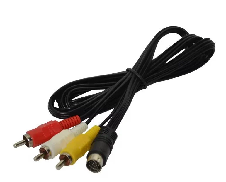 Imagem 1 de 5 do produto Cabo Av Rca Para Sega Saturn / Saturn Cabo 3 Cores