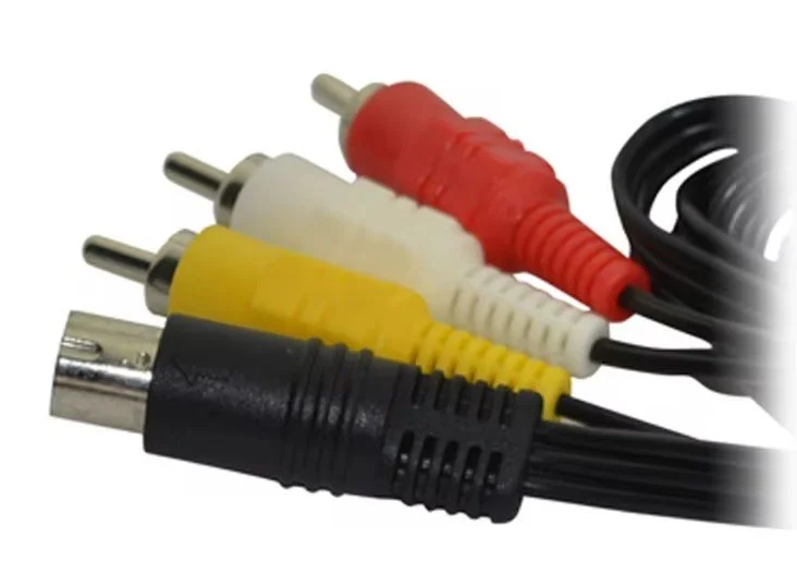 Imagem 2 de 5 do produto Cabo Av Rca Para Sega Saturn / Saturn Cabo 3 Cores