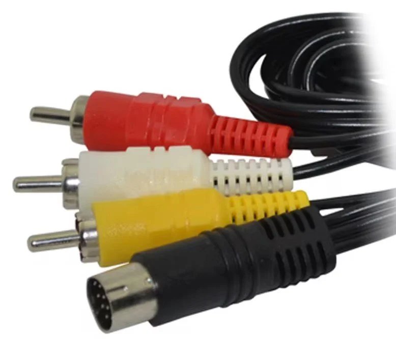 Imagem 3 de 5 do produto Cabo Av Rca Para Sega Saturn / Saturn Cabo 3 Cores