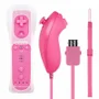 Controle Wii Remote Plus + Nunchuck Para Nintendo Wii E Nintendo Wii U Rosa