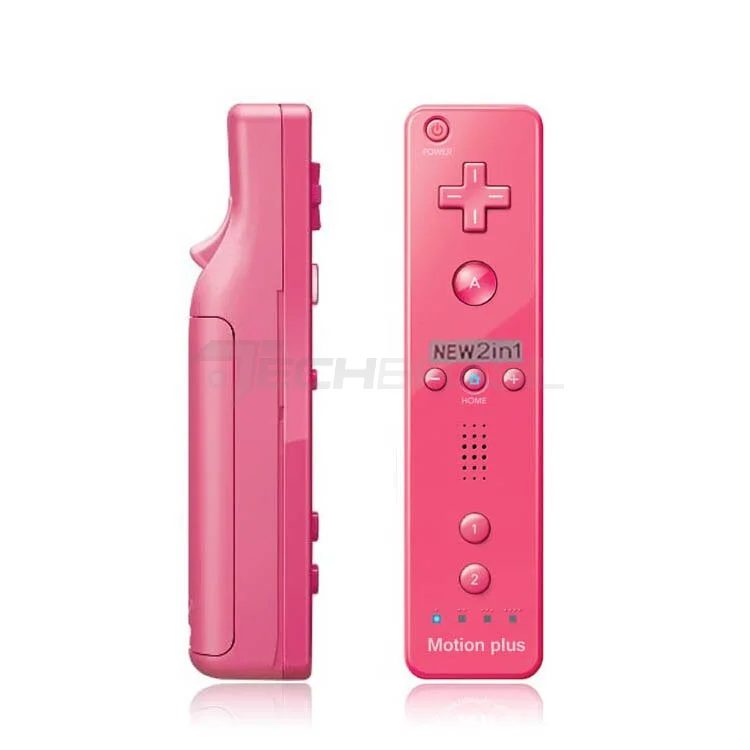 Controle Wii Remote Plus + Nunchuck Para Nintendo Wii E Nintendo Wii U Rosa