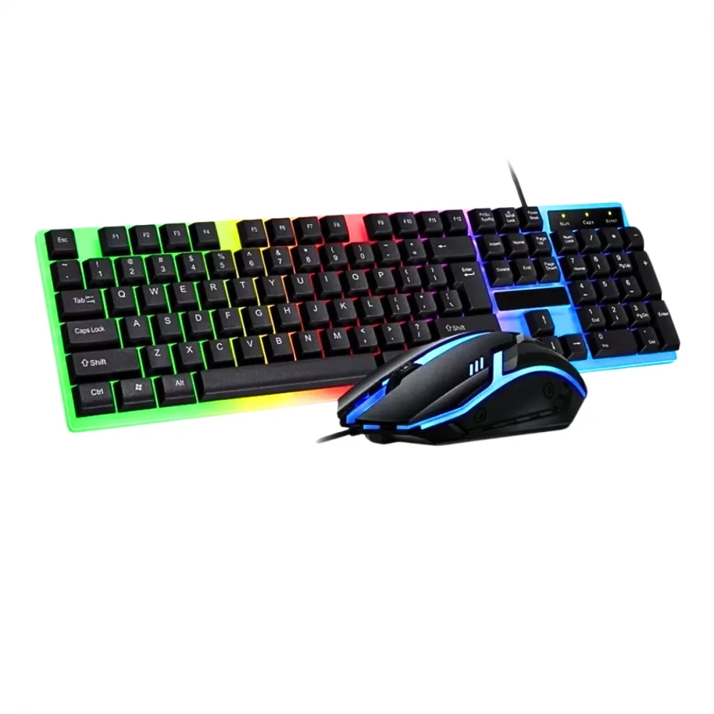 Imagem 3 de 3 do produto Kit Teclado E Mouse Gamer Semi Mecânico LED RGB