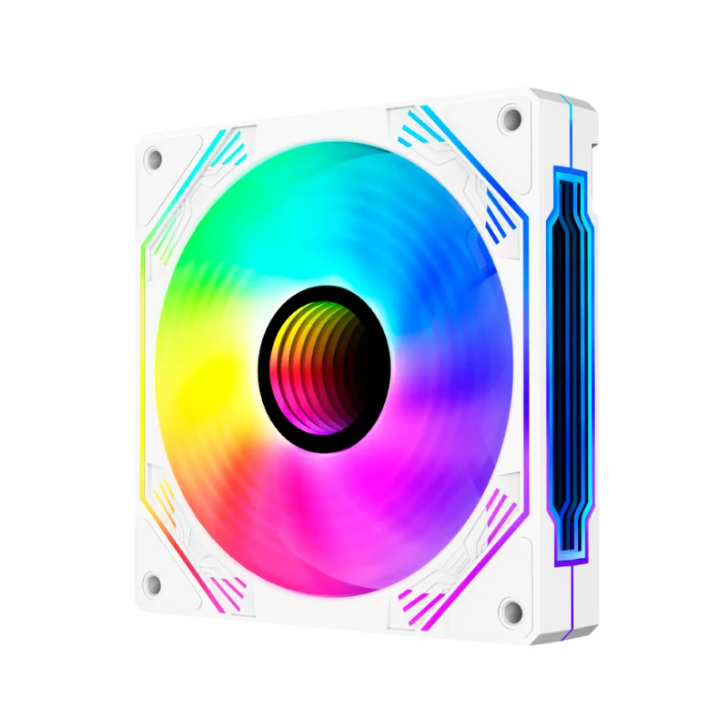 Imagem 4 de 4 do produto Kit 4 Fan Hayom RGB 120mm Sem Controladora Branco – Fc1309