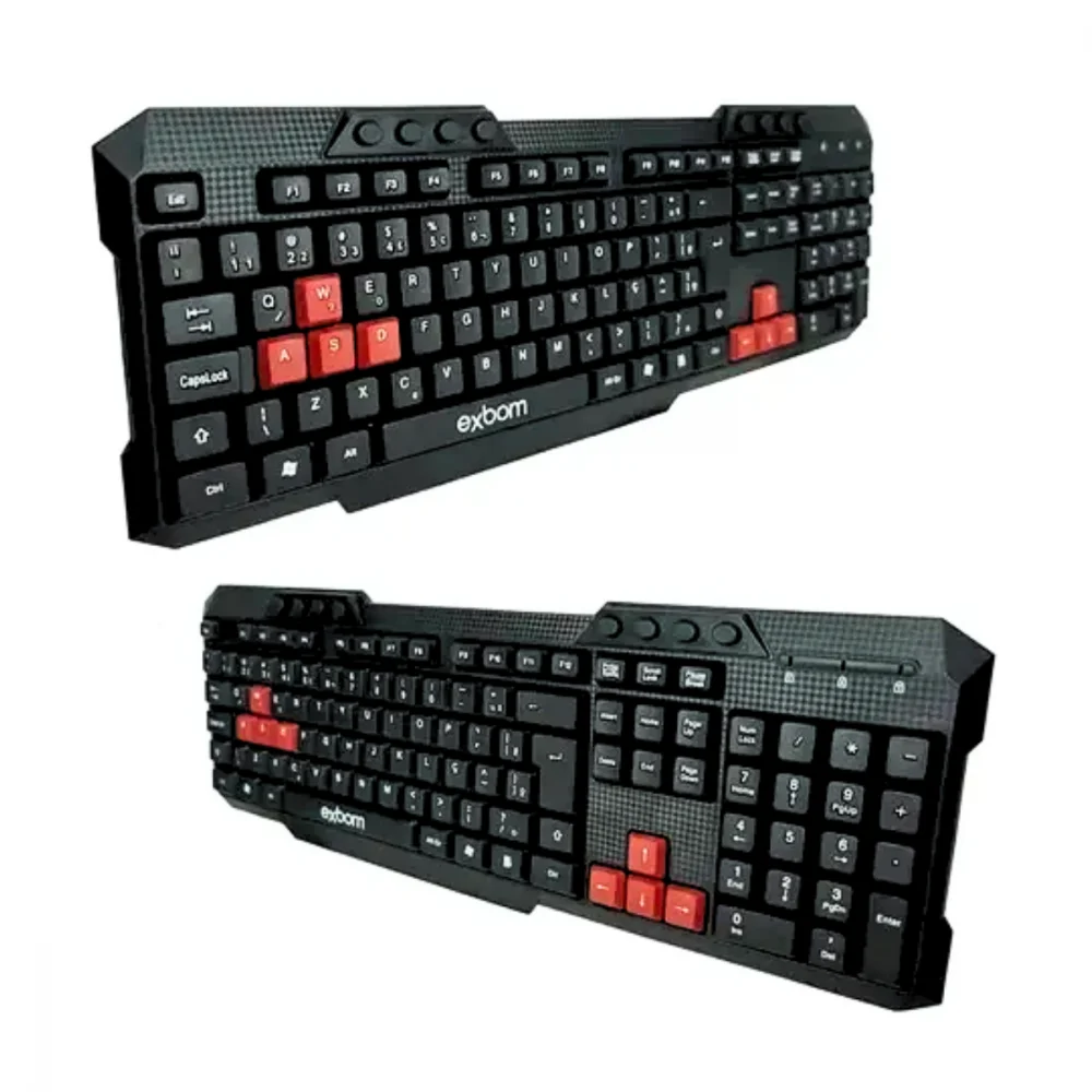 Teclado Multimídia Semi Mecânico Tecla Game Plug & Play Teclado Multimídia Semi Mecânico Tecla Game Plug & Play