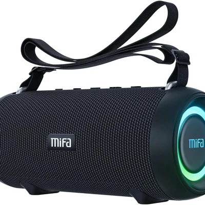 Alto-falante Portátil Mifa A90 Com Bluetooth À Prova D'água Em Preto.