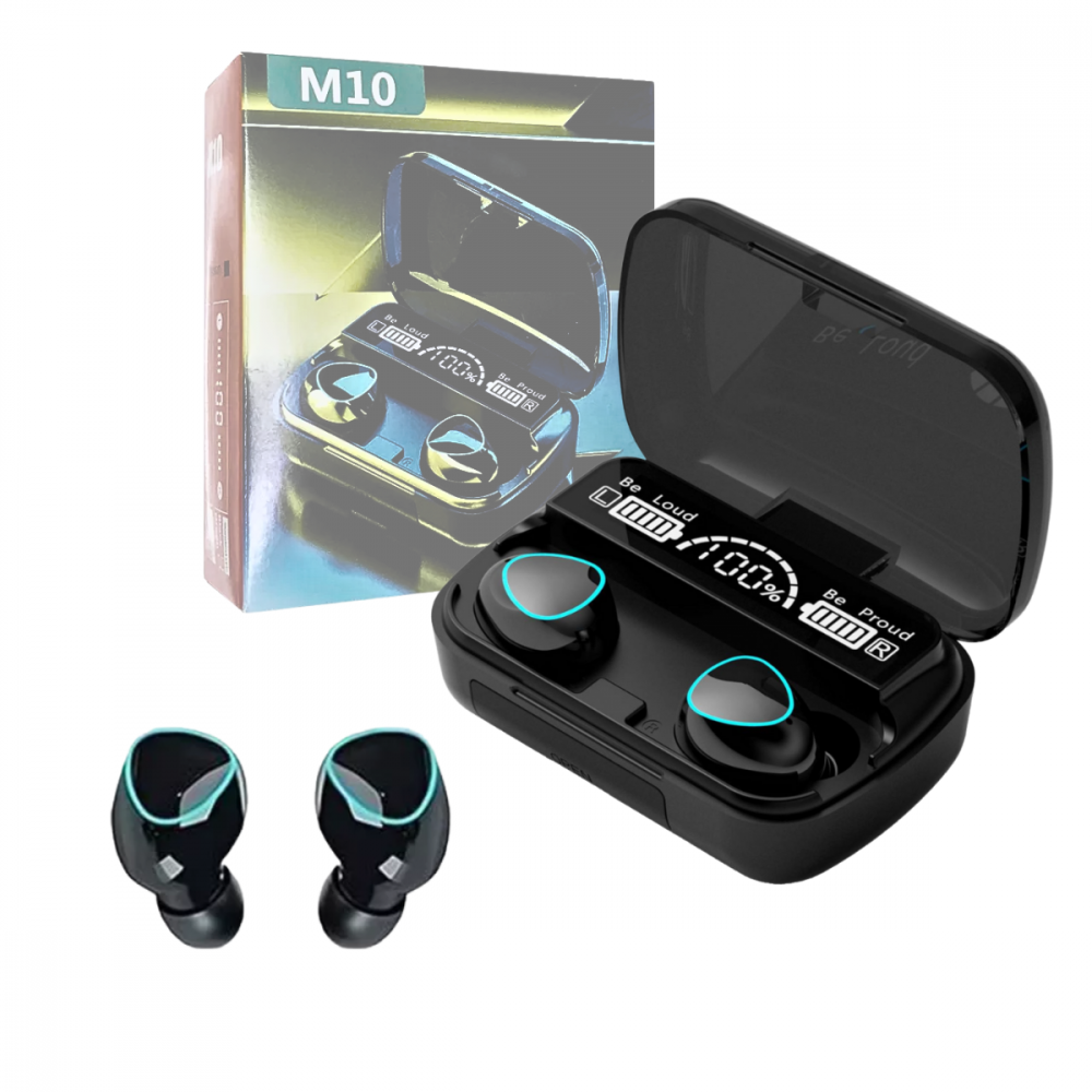 Fone De Ouvido Intra Auricular Bluetooth Com Case De Carregamento LED Digital