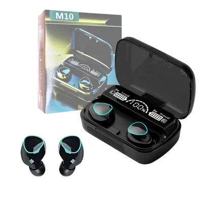 Fone De Ouvido Intra Auricular Bluetooth Com Case De Carregamento LED Digital 3