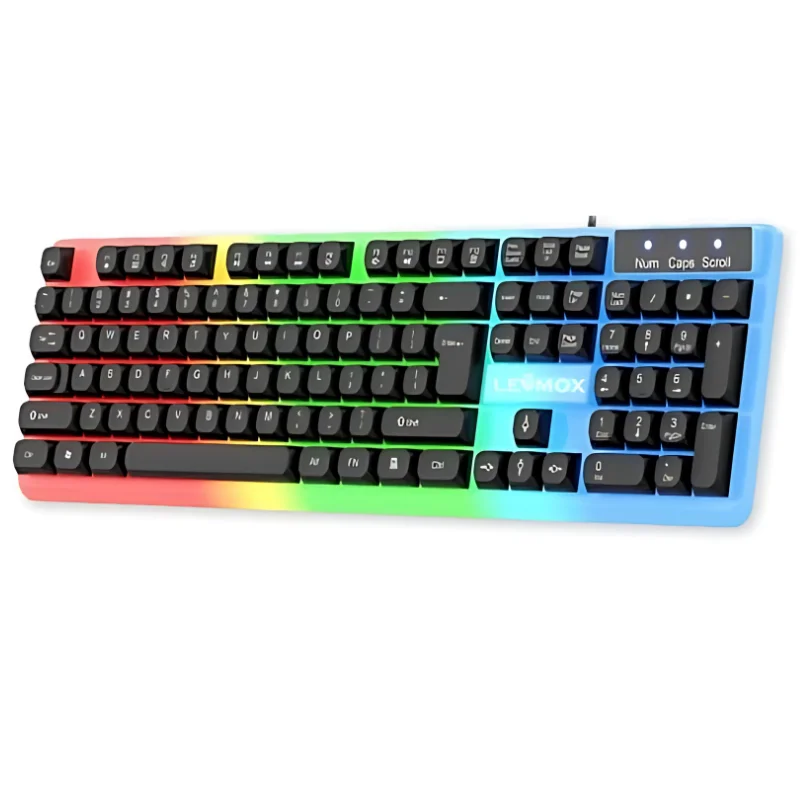 Imagem 2 de 3 do produto Teclado Membrana Gamer Lehmox Ley-2088 RGB Usb 1,5m Abnt2 - Ley-2088