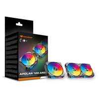 Ventoinha, Modelo Apolar 120 ARGB Black - Kit Com 3 2
