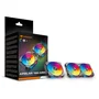 Ventoinha, Modelo Apolar 120 ARGB Black - Kit Com 3 3