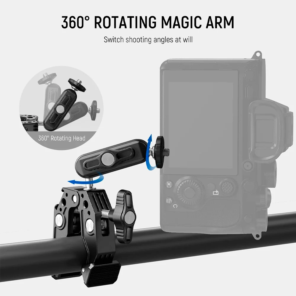 Imagem 2 de 5 do produto Garra Super Clamp Braçadeira Neewer St83 Braço Magic Arm