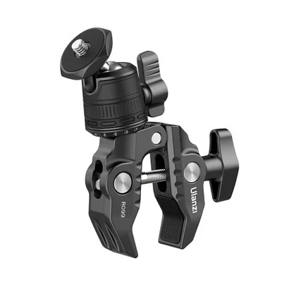 Suporte Braçadeira Ulanzi 1/4" Com Cabeça Esférica Preto