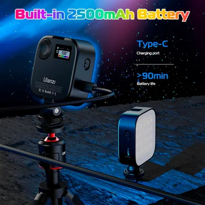 Luz De Vídeo Ulanzi U60 RGB 2500-9000k Cct Preto — foto 4