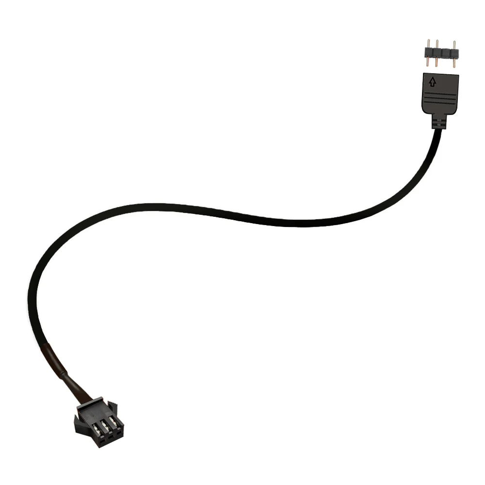 Imagem 3 de 4 do produto Cabo JST SM 3P VDG Femea, Adaptador Para ARGB 5v 3 Pinos, 30cm, Compatível com Fitas de LED, Water Coolers e Fans