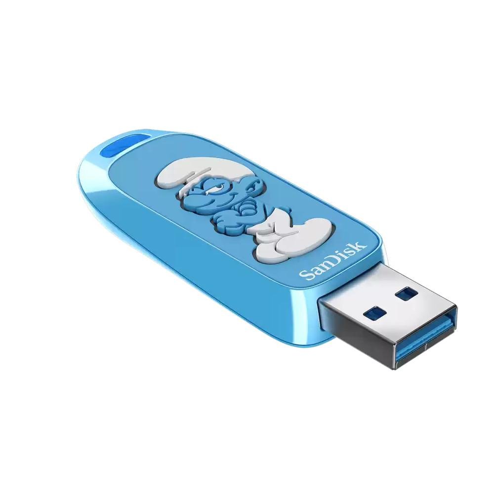 Pen Drive 64gb Usb 3.2 Sandisk Smurf Edition Sdczis-064g-g46