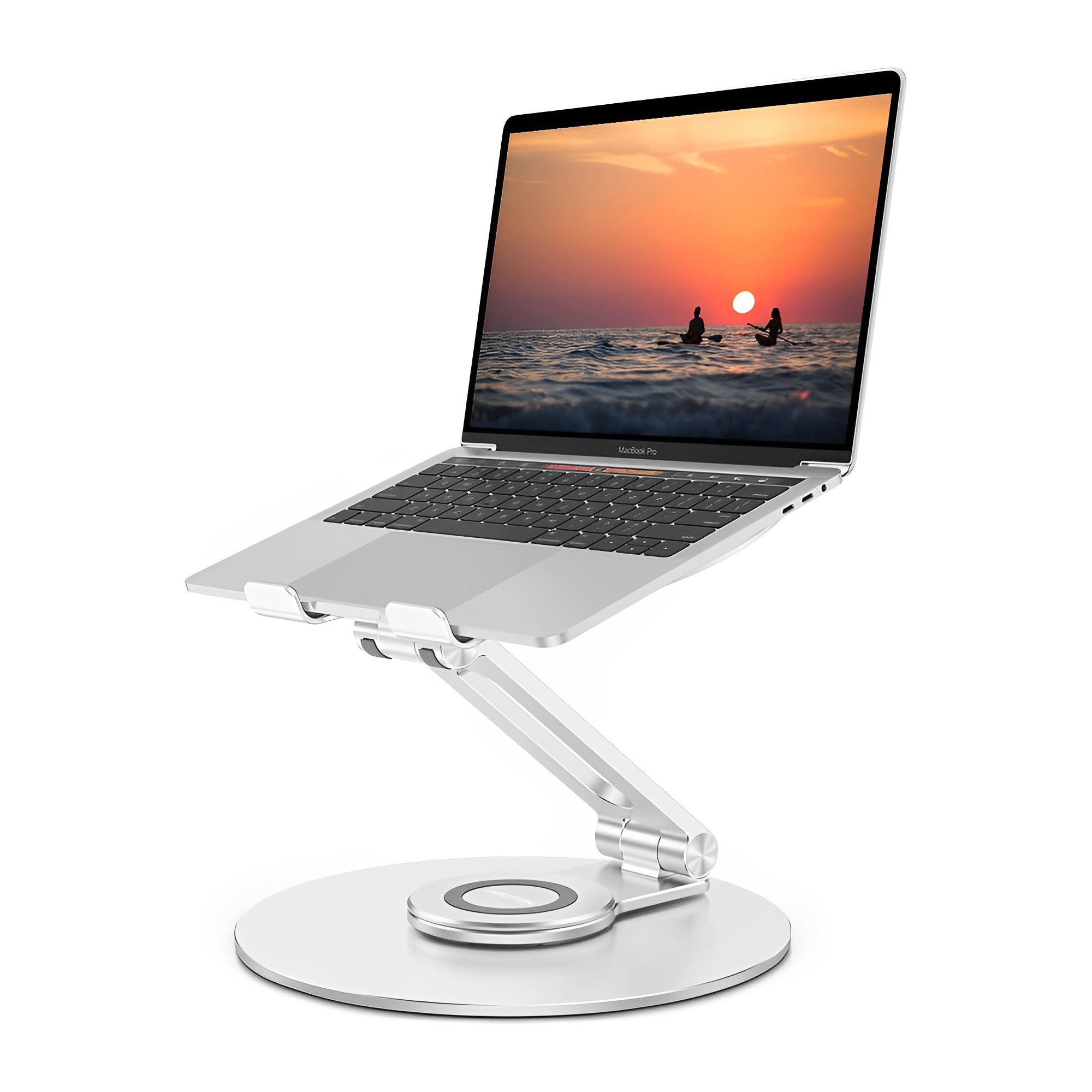 Suporte De Mesa Portátil Omoton La04 Para Notebook Prata