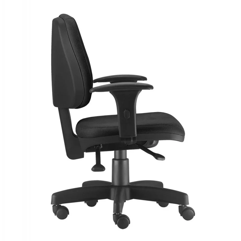 Imagem 2 de 5 do produto Cadeira Job Executiva Giratória Para Escritório Ergonômica Back System Com Regulagem Nr-17 Preta