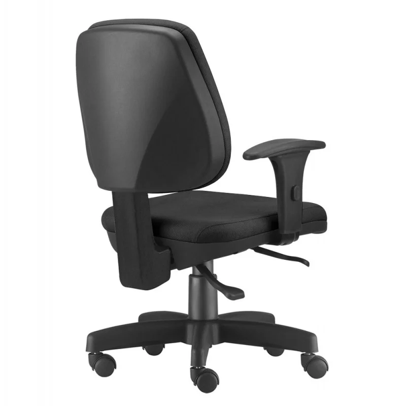Imagem 4 de 5 do produto Cadeira Job Executiva Giratória Para Escritório Ergonômica Back System Com Regulagem Nr-17 Preta