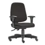 Cadeira Job Diretor Giratória Para Escritório Com Ajuste Regulagem Ergonômica Back System Nr17 Preta