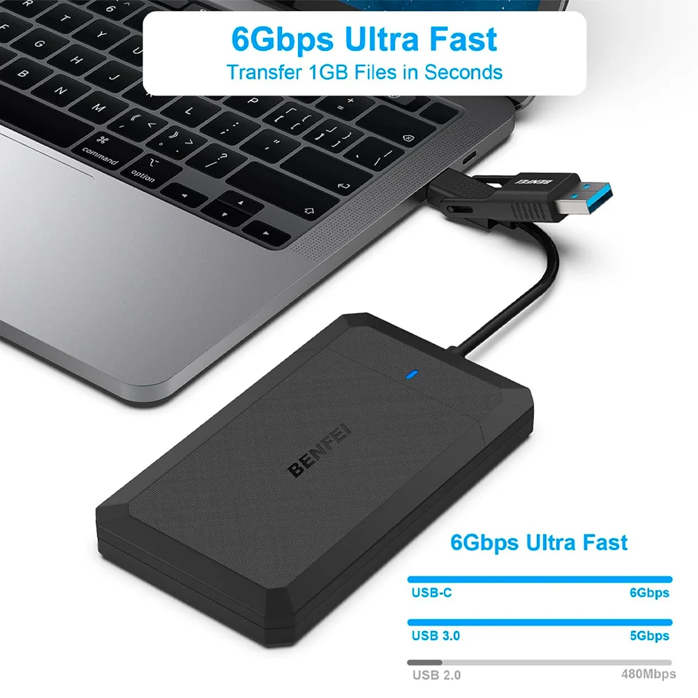Gabinete Case Externa 2.5 Pol. Benfei P/usb A/c Preto Gabinete Case Externa 2.5 Pol. Benfei P/usb A/c Preto
