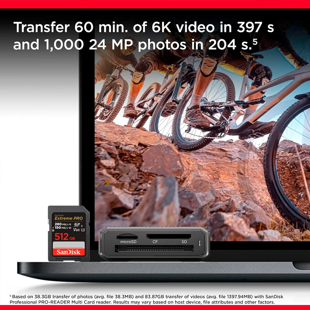 Cartão De Memória Sandisk 512gb Extreme Pro 280mbs