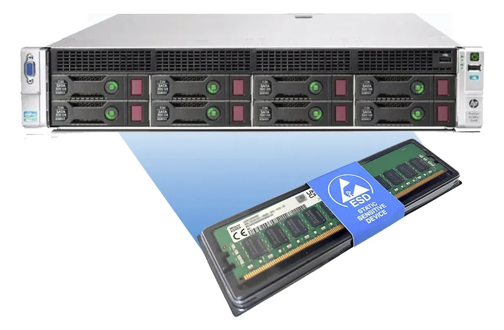 Memória Ram Para Servidor Hp Proliant Dl380e Gen8 - 8GB Ecc.
