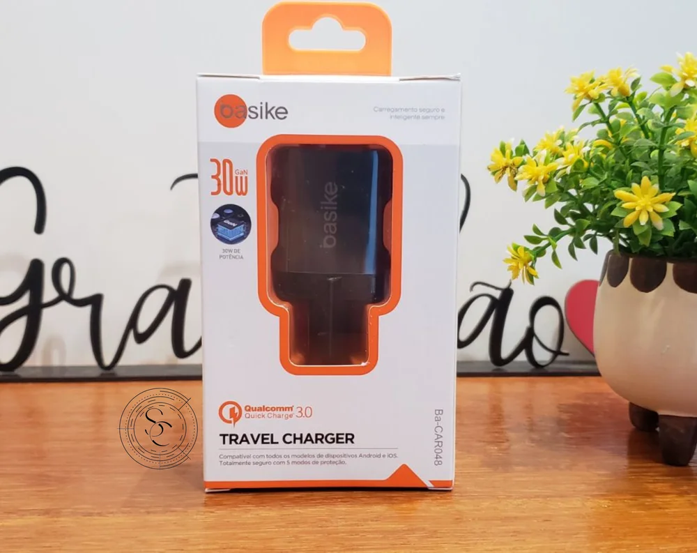 Imagem 3 de 4 do produto Fonte Carregador Travel Charger Gan 30w - Basike