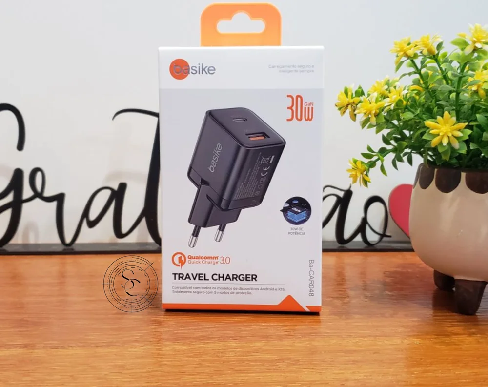Imagem 4 de 4 do produto Fonte Carregador Travel Charger Gan 30w - Basike
