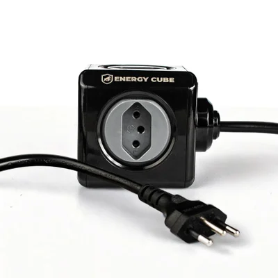 Adaptador Energy Cube Bivolt Filtro De Linha Multiplicador De Tomadas 10a Com Proteção De Sobretensão