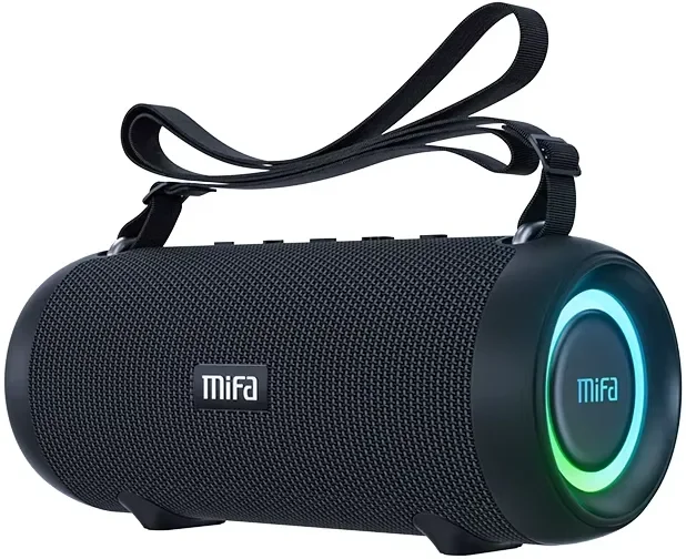 Caixa De Som Bluetooth Com LED De 60w Rms Tws Ipx8 Mifa A90.