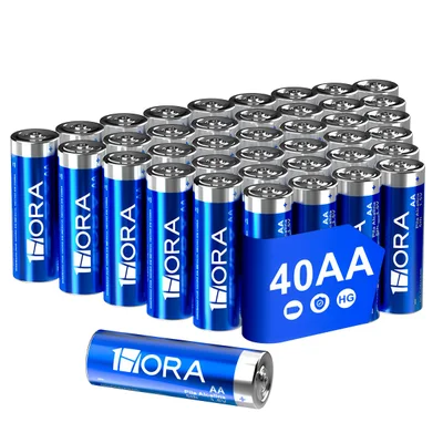 Pilhas Alcalinas Aa 5th 1hora Pacote De 40 Unidades 1.5v
