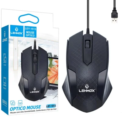 Mouse Optico C/ Fio - Ley-1513