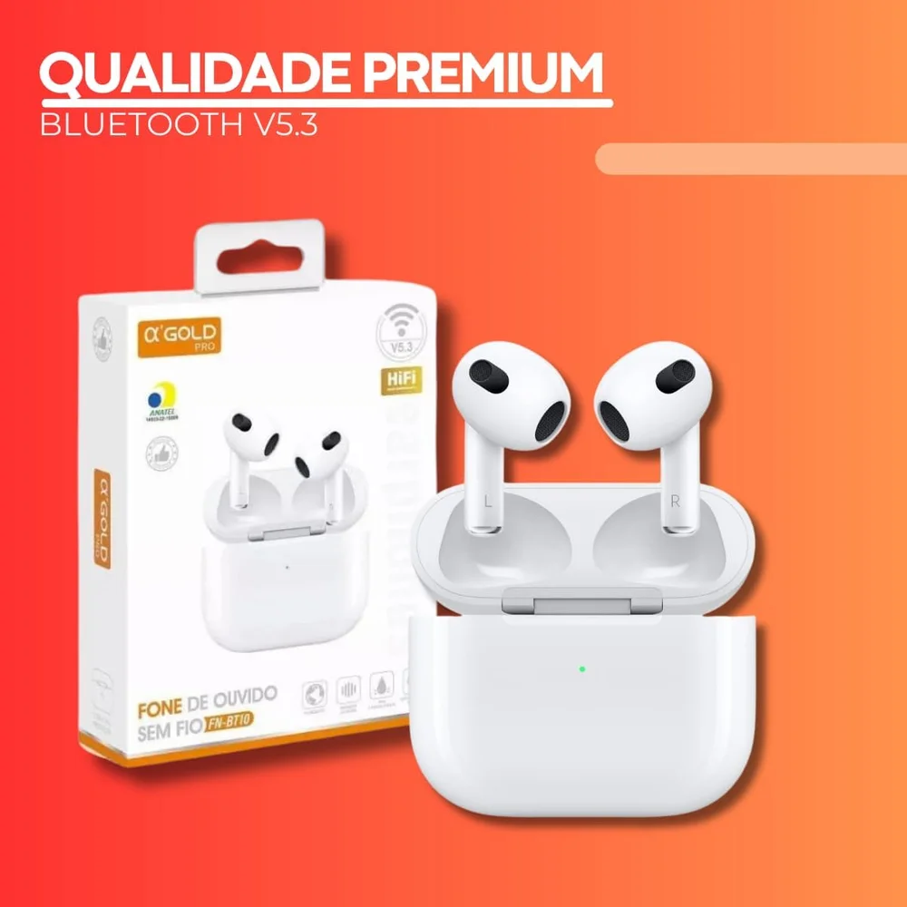 Imagem 2 de 5 do produto Fone De Ouvido Bluetooth 5.3 Premium Tws Compatível Iphone  Android