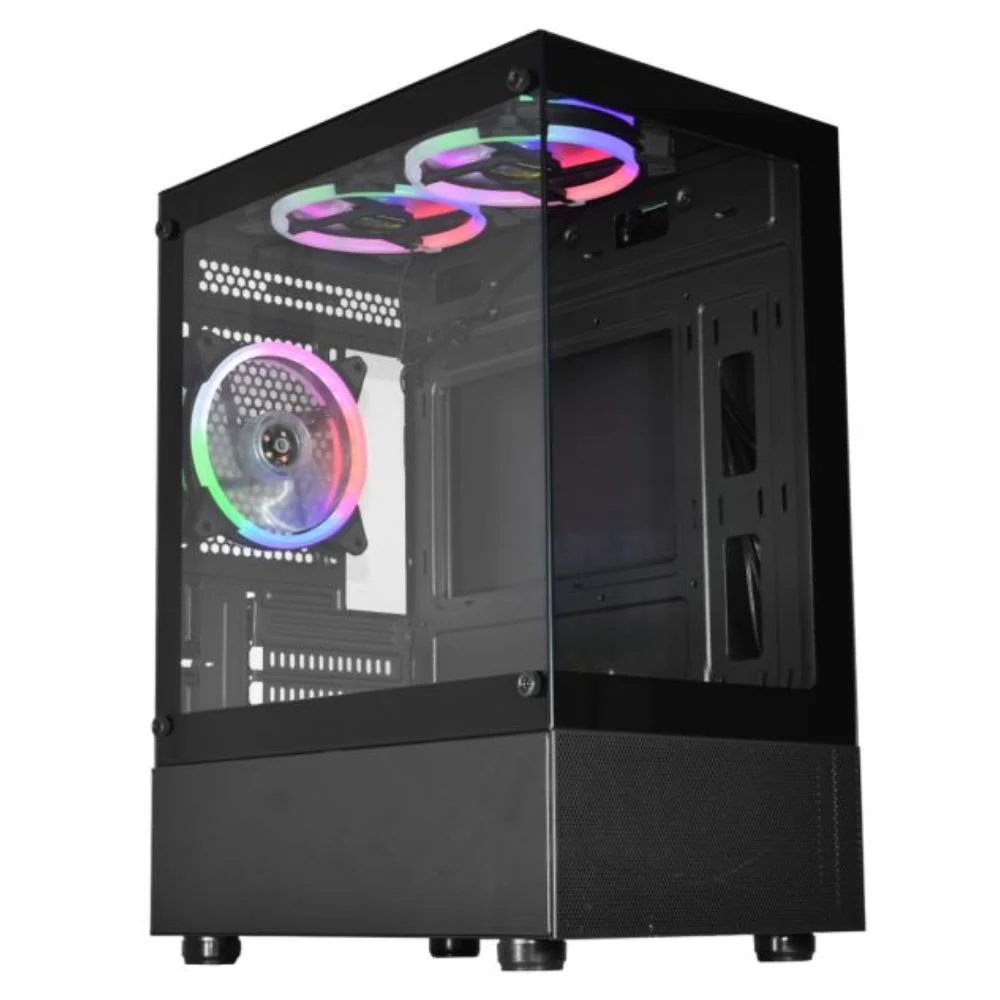 Gabinete Gamer Kmex Cg-02tw Aquario 3 Fans