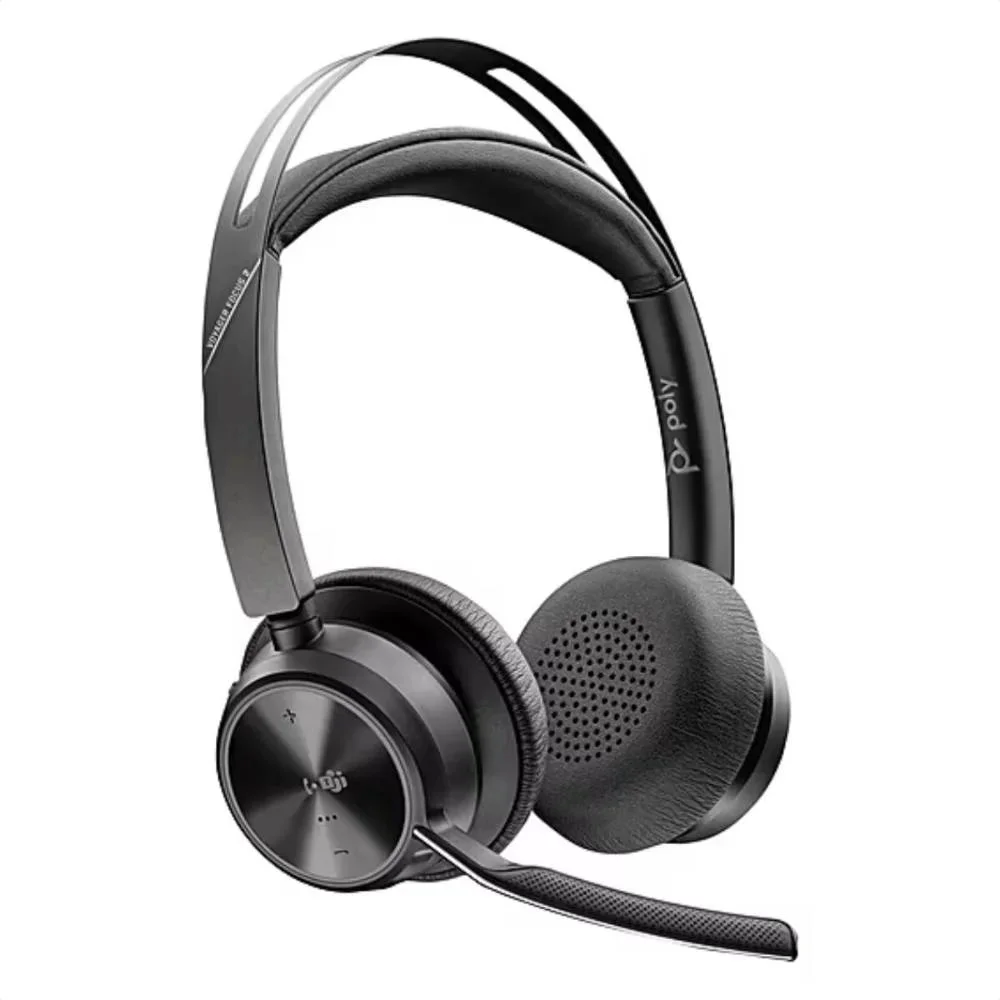 Imagem 4 de 5 do produto Headset Bluetooth Voyager Focus 2 Com Base Usb-c+usb-a 9t9j6aa Poly - Preto
