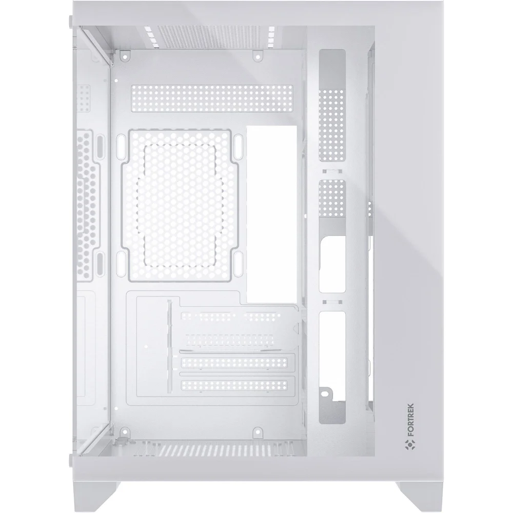 Imagem 2 de 5 do produto Gabinete Gamer Fortrek Clarity Branco – Design Aquário Com Lateral De Vidro Temperado