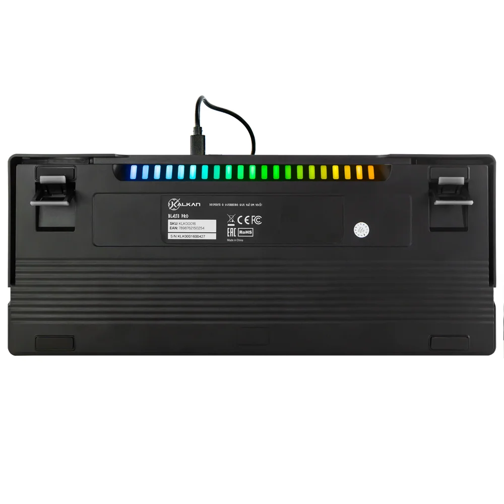 Imagem 2 de 5 do produto Teclado Mecanico Gamer Kalkan Blazepro Gasket 75% Preto Klk00016