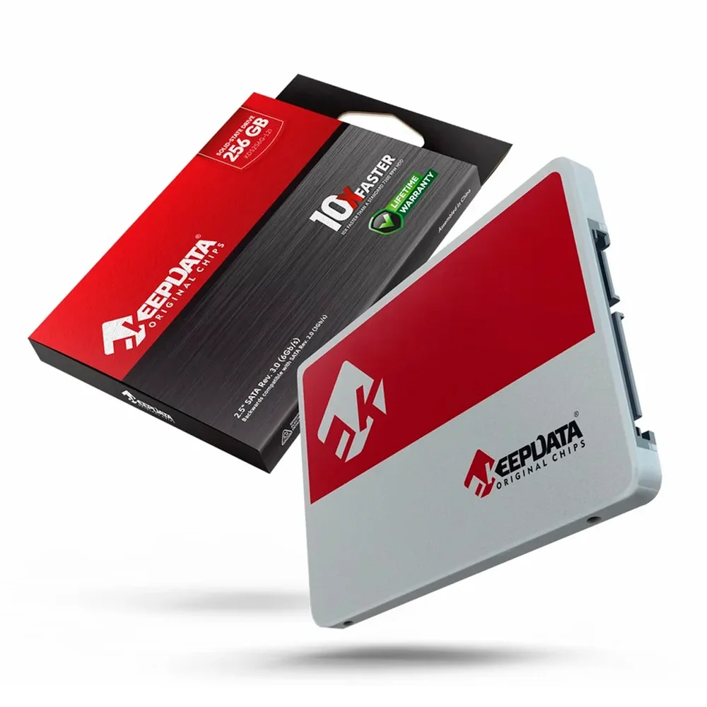 SSD  256gb 2.5 Sata 3 500mb/s Leit - 450mb/s Grav Kds256g-l21 Keepdata